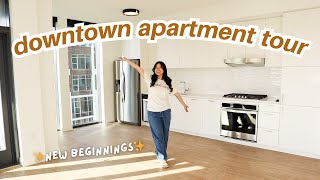 MY *BRAND NEW* EMPTY APARTMENT TOUR! (first time seeing it 🥹)