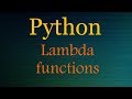 Python Tutorials: Python lambda function w/ examples