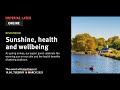 Sunshine, health and wellbeing