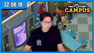 [대도LIVE] 강추! 꿀잼 대학 캠퍼스 만들기 코믹 시뮬 게임 - 투 포인트 캠퍼스 Two Point Campus (22.08.18)