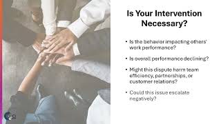 CHCI Press Conflict Management Webinar Resolving Team Conflict