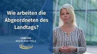 Wie arbeiten die Abgeordneten des Landtags Rheinland-Pfalz?