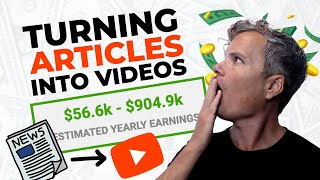 How To Make Money On YouTube Turning Articles Into Videos (FULL Step-By-Step Tutorial)