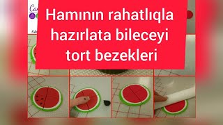 🔴SADE TORT BEZEKLERİ.HAMININ ASANLIQLA HAZIRLAYA BİLECEYİ TORT BEZEKLERI👍💯👍