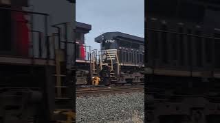 First train of the year Norfolk, southern has engine problems.