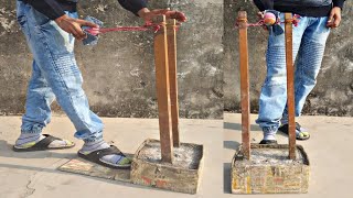 How to make Non-Electric Cricket Bowling Machine | At Home | Cricket ball launcher | Out of waste