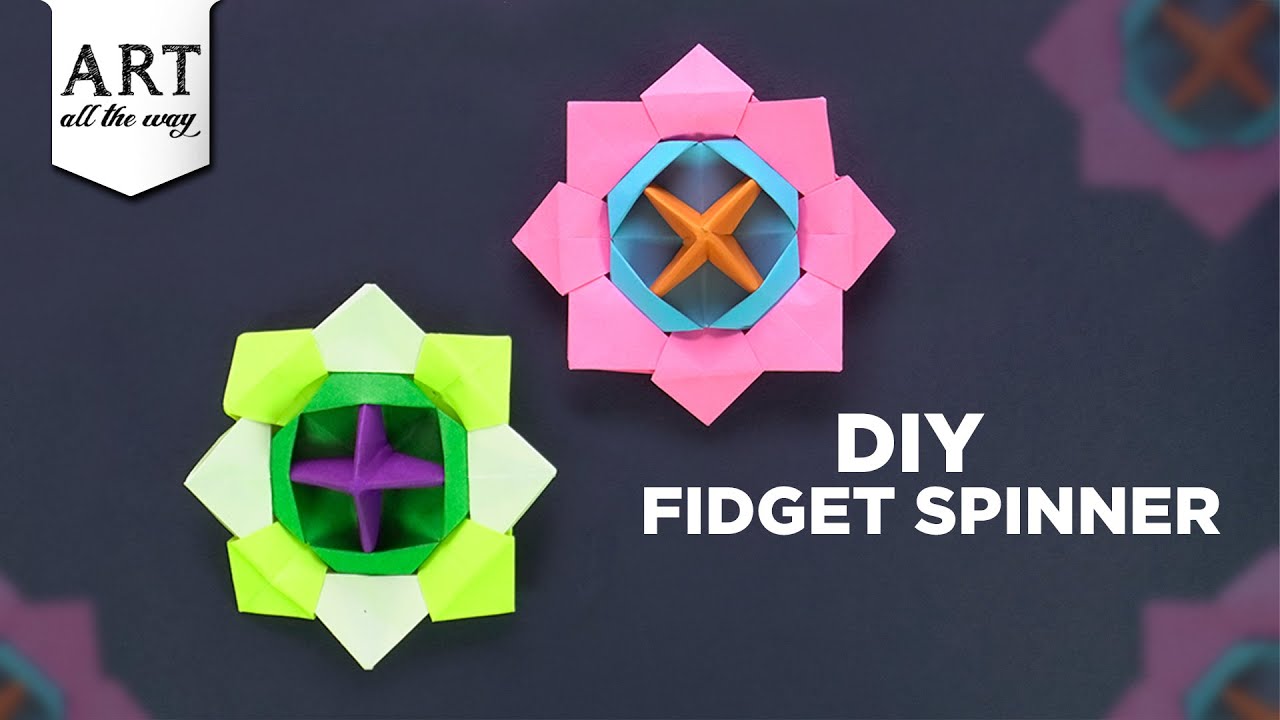 Easy Origami Make Your Own Fidget Spinner Paper Toy Diy Paper