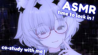 【ASMR】Co-Study with Your Nerdy Classmate (soft spoken, typing and clicking sounds to relax/study)