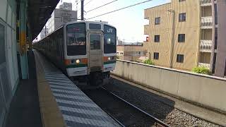 ２１１系各駅高崎行き桐生駅発車