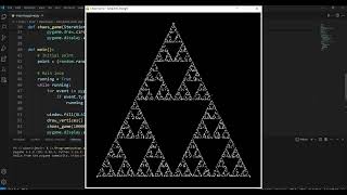 Create a Stunning Sierpinski Triangle with Python & Pygame | Fractal Art Made Easy