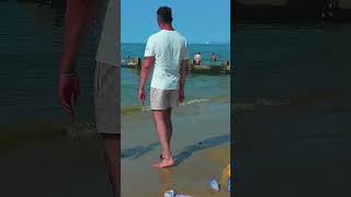 People at Bournemouth Sandy Beach UK #shorts #fun #topless #hotgirls 146