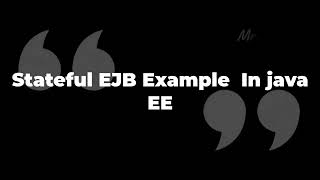 Stateless EJB in JAVA EE Part 12