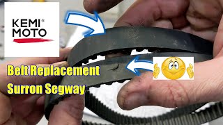 How to replace the rubber belt Surron Segway - the easy way - Best surron Belt #kemimoto