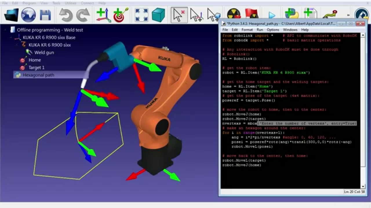 Offline Programming With Python - RoboDK - YouTube