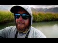 fly fishing small spring creek for large brown trout