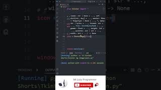 Tkinter Change window icon | #mrlazyprogrammer #python #mr