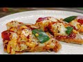 गेंहू के आटे से तवे पर बनाएं वेज पिज़्ज़ा homemade roti pizza easy veg pizza recipe