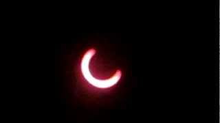 Annular Solar Eclipse captured right at 6:32pm PST at the height of the solar eclipse 5/20/2012