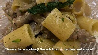 Chef Gabri cooks - Mezzi paccheri alla Boscaiola