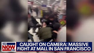 Massive fight at Stonestown mall in San Francisco caught on camera | LiveNOW from FOX
