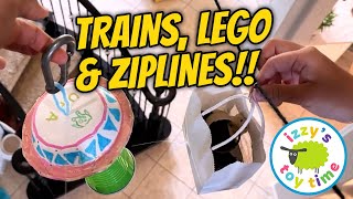 Epic 1HOUR Zipline Compilation: TRAINS, LEGO, and CREATIVE DIY Fun!