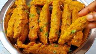 மொறு மொறுன்னு! வாழைக்காய் பஜ்ஜி| easy snacks recipe| Valaikai Finger bajji seivathu eppadi | Bajji..