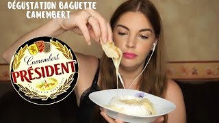 ASMR | MUKBANG : Dégustation Baguette avec un bon fromage Camembert coulant 🥖