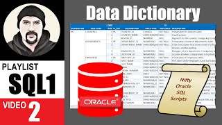 How to generate Oracle data dictionary from SQL script