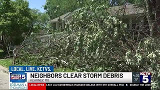 Storm damage from Kearney on Friday