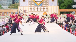 [4K] 早稲田大学よさこいチーム東京花火 よさこい鳴子踊り特別演舞 2022 1日目　高知城演舞場