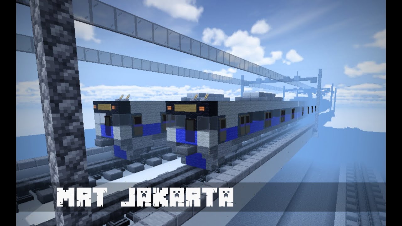 Minecraft Membuat MRT Jakarta - YouTube