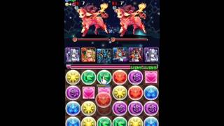 パズドラ 〜ゼウス降臨〜霊護の白虎・ハク12.25倍PT ノーコンクリア