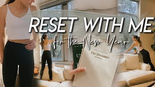 RESET WITH ME FOR 2022 | getting my life together, cleaning, tidying, meal prep, and working out!