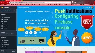 Android Notifications - Part 9, Configuring Firebase console | Push Notifications