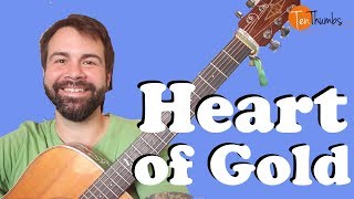 Heart of Gold - Neil Young - Guitar Tutorial with tabs, play-along