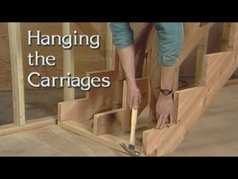 Hanging stringers for stairs. How to build stairs Hanging stringers for stairs. How to build stairs