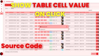 Show HTML Table Cell Value on Click | JavaScript + Google Apps Script