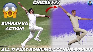 Bumrah Ka Action! 😨 - Cricket 22 All Fast Bowling Actions - #Shorts Originals - RahulRKGamer
