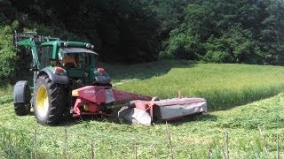 Mower Conditioner KUHN FC 243 GII + John deere 6630 ( 베일러 예초기 모우어)