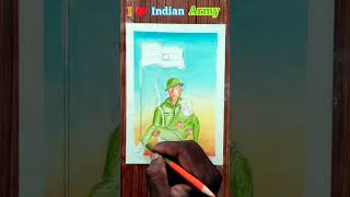 Indian  Army drawing easy ||🇮🇳 Independence day drawing 🙏#shorts #viral #drawing #simple