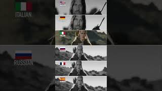 “They‘re taking the Hobbits to Isengard” in different languages (Part 2) #shorts #lotr