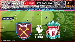 ⚽ West Ham vs Liverpool Live Streaming . EPL English Premier League 2024 . Live Liverpool Football