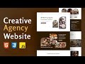 How to Make Responsive Agency Website Using HTML CSS JavaScript