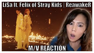 What a powerhouse! | Reacting to LiSa feat. Felix of Stray Kids - Reawaker MV Reaction