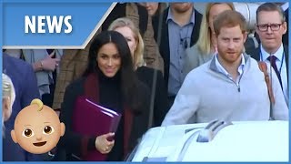 Pregnant Meghan Markle arrives in Australia with Prince Harry