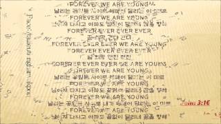 [Jungkook Min Jimin V Sing part] BTS (방탄소년단) –Young Forever Lyrics