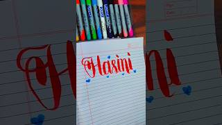 HASINI name calligraphy ❤ Write ur name in cmnts for calligraphy ✨#viral#youtube#calligraphy#shorts