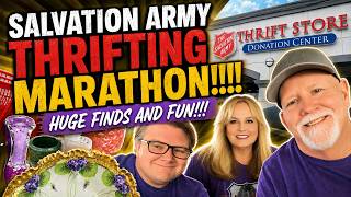 SALVATION ARMY MARATHON THRIFTING!!! Join the Journey on Picker Road!