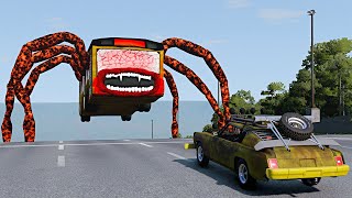 Cars Destruction Test with BUS EATER \u0026 HOUSE HEAD – BeamNG.Drive