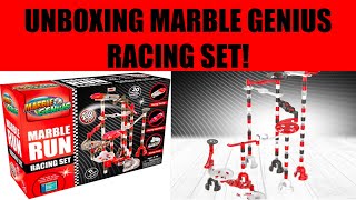 Unboxing Marble Genius Racing Set!